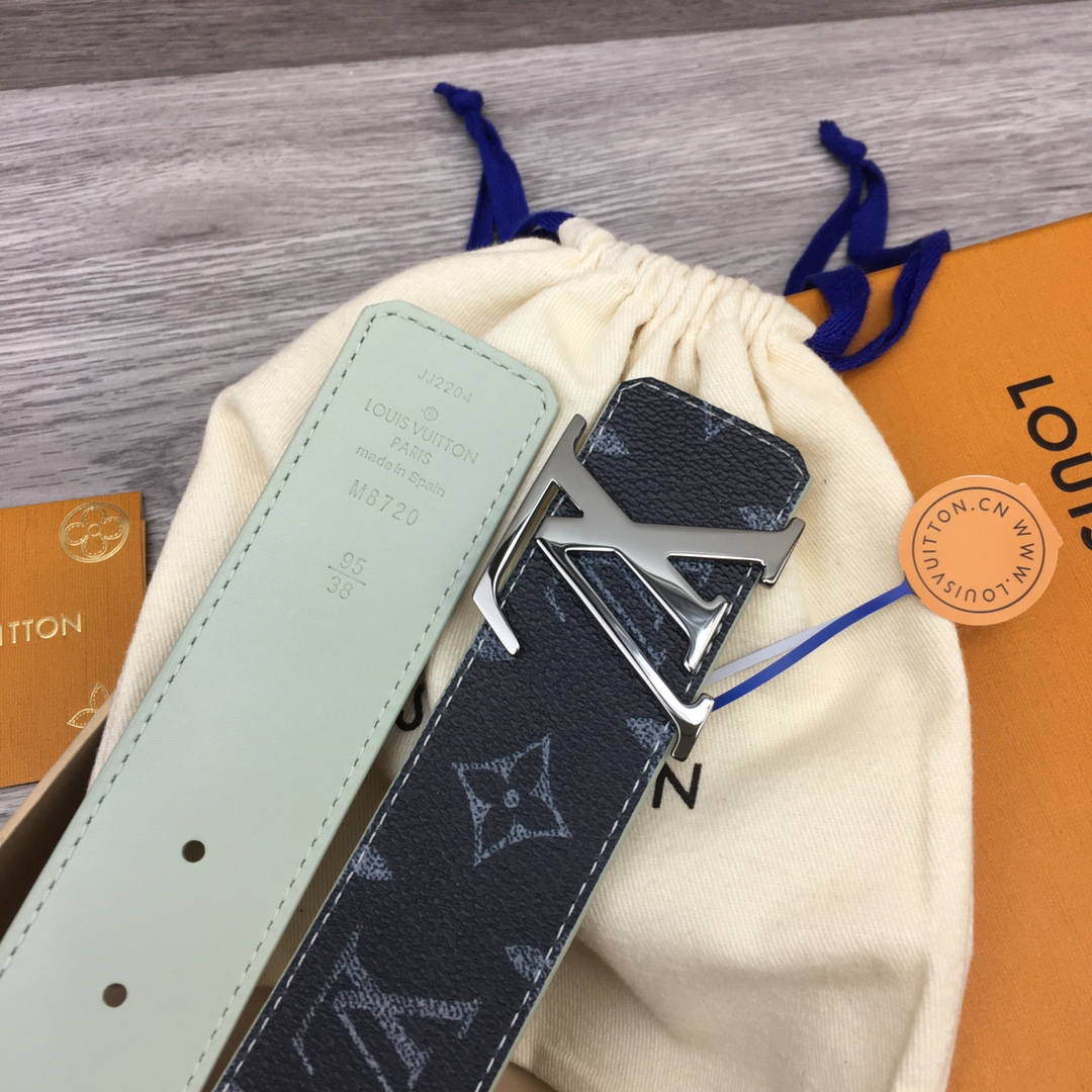 Louis Vuitton LV Custom 4cm Reversible Canvas Belt