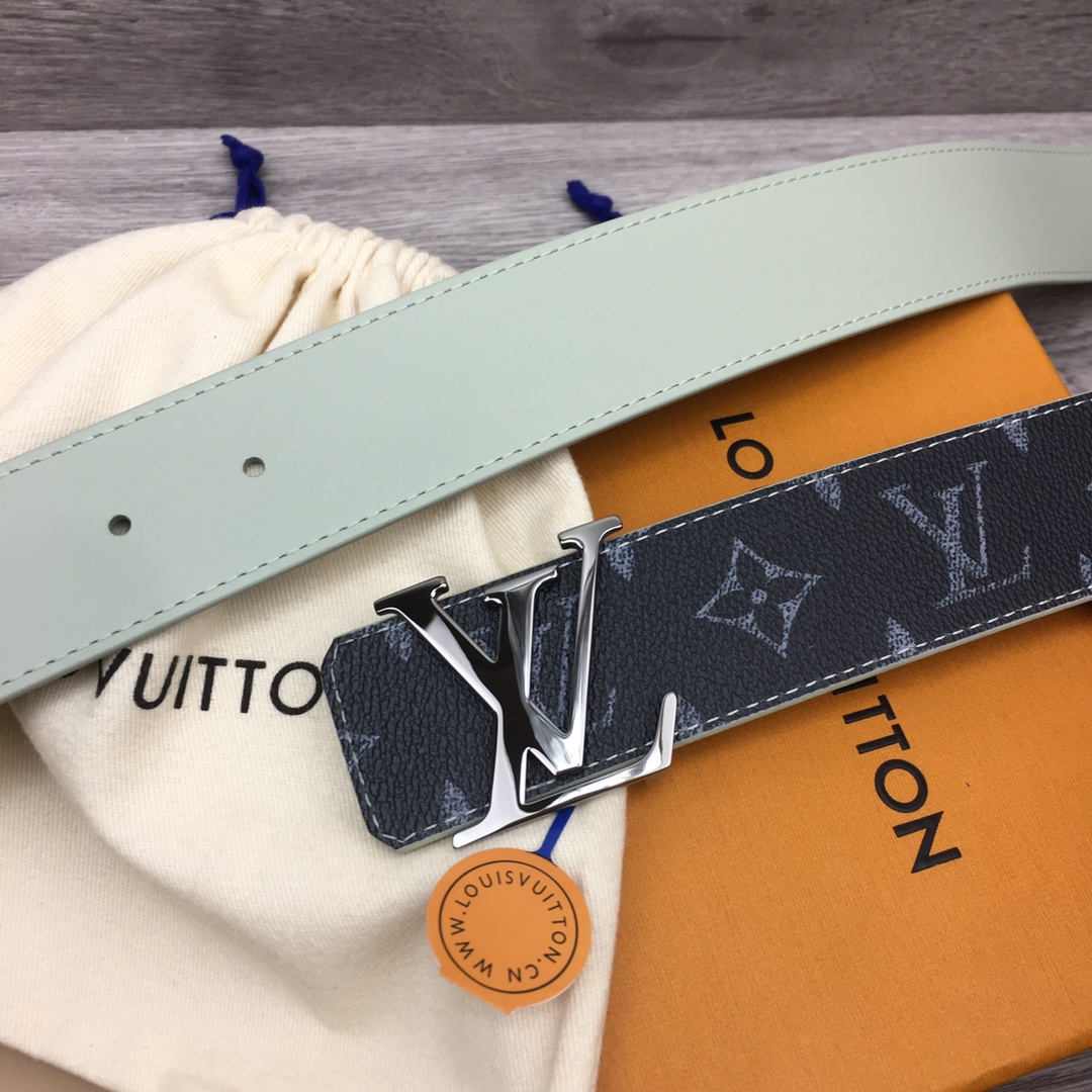 Louis Vuitton LV Custom 4cm Reversible Canvas Belt