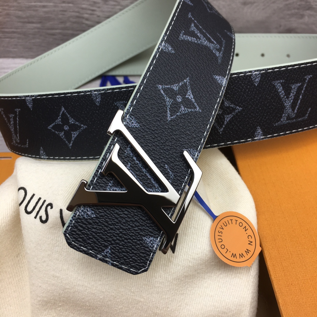 Louis Vuitton LV Custom 4cm Reversible Canvas Belt