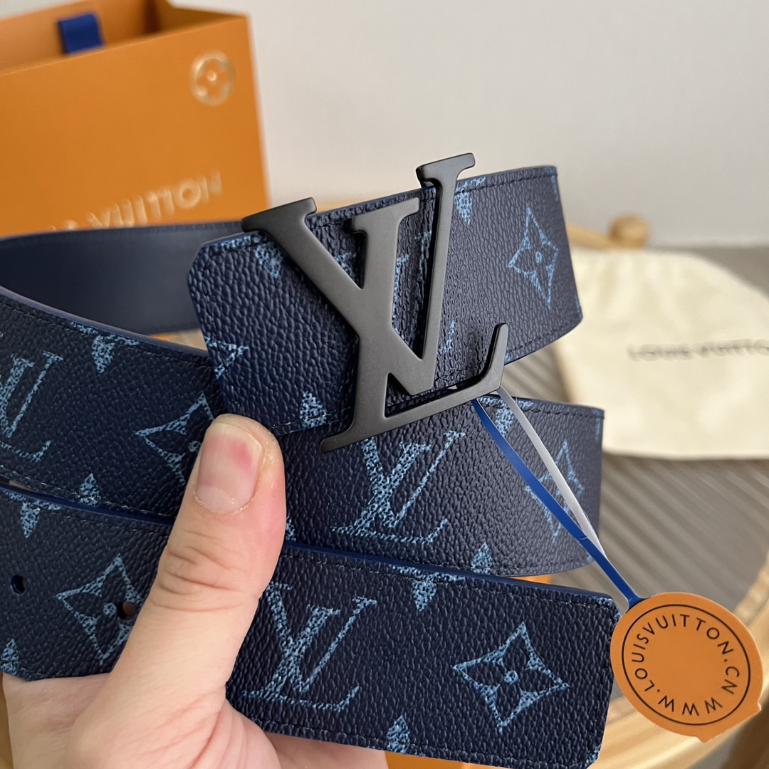 Louis Vuitton LV Custom 4cm Reversible Canvas Belt