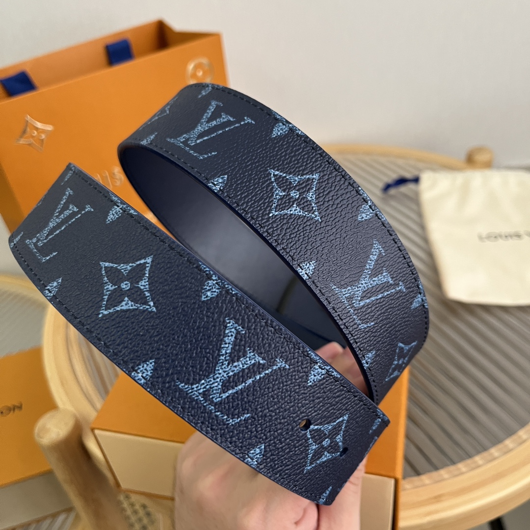 Louis Vuitton LV Custom 4cm Reversible Canvas Belt