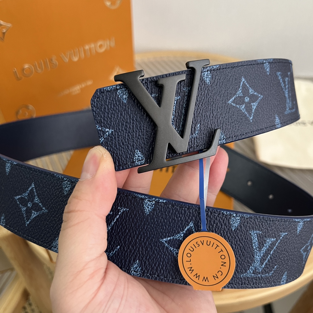 Louis Vuitton LV Custom 4cm Reversible Canvas Belt