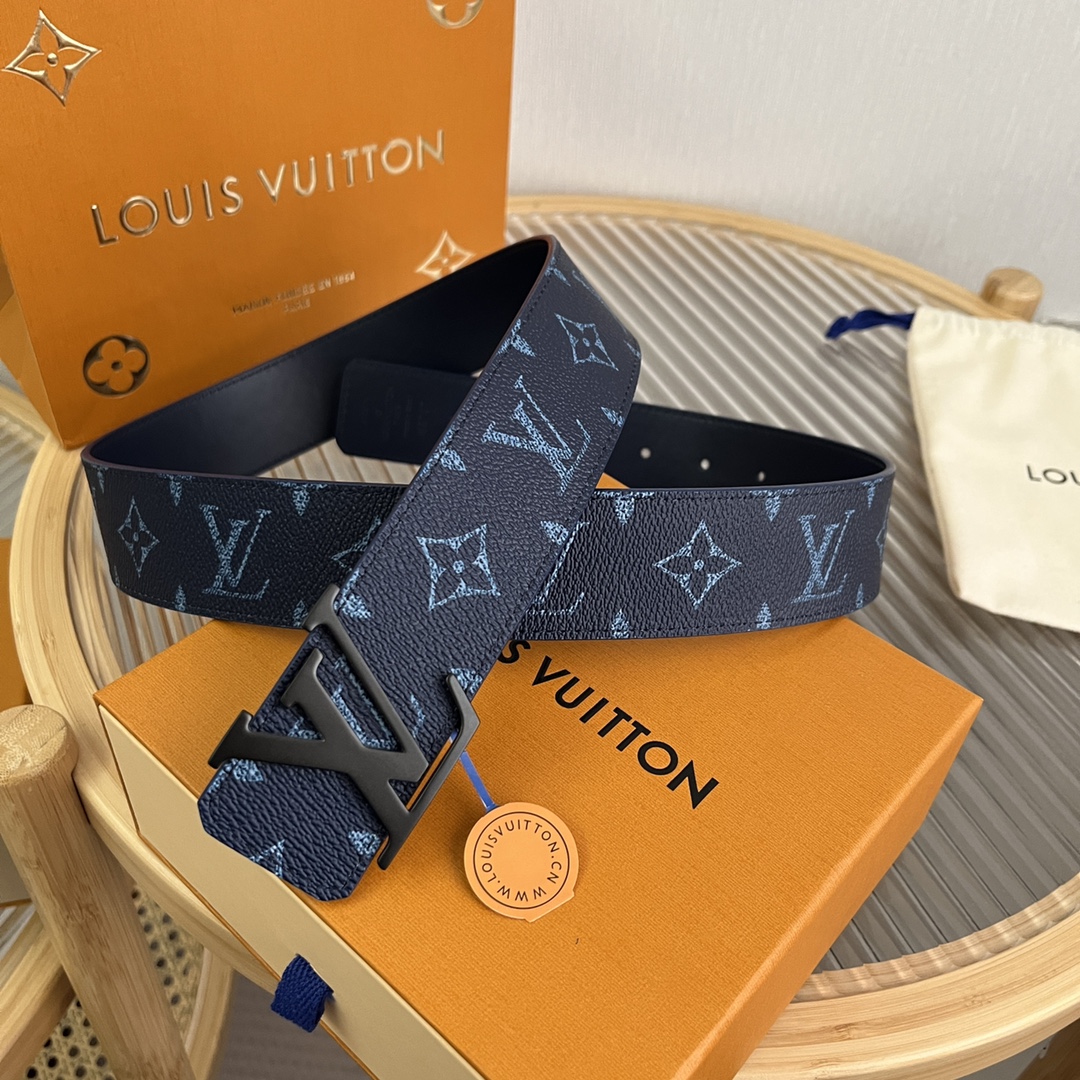 Louis Vuitton LV Custom 4cm Reversible Canvas Belt