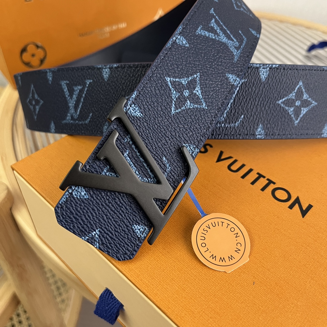 Louis Vuitton LV Custom 4cm Reversible Canvas Belt