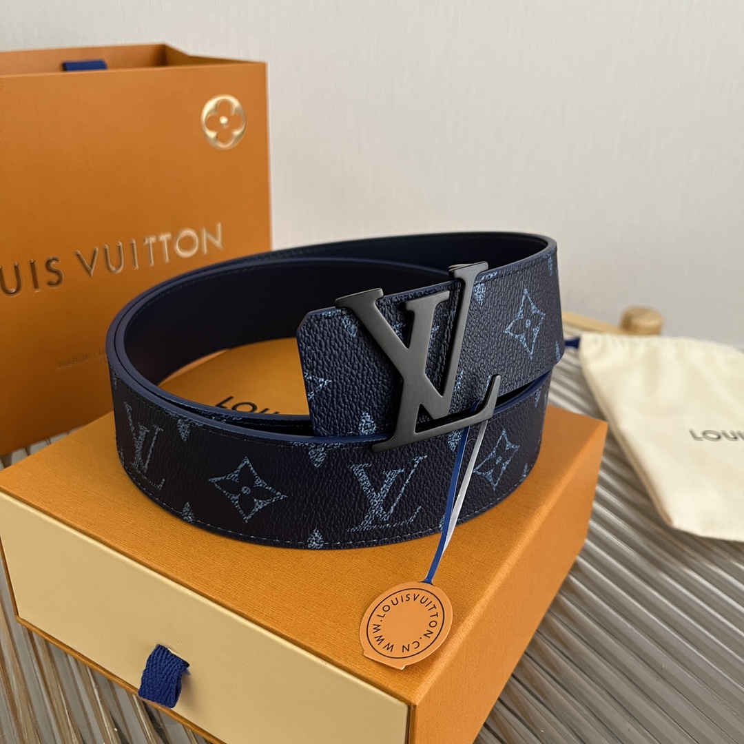 Louis Vuitton LV Custom 4cm Reversible Canvas Belt