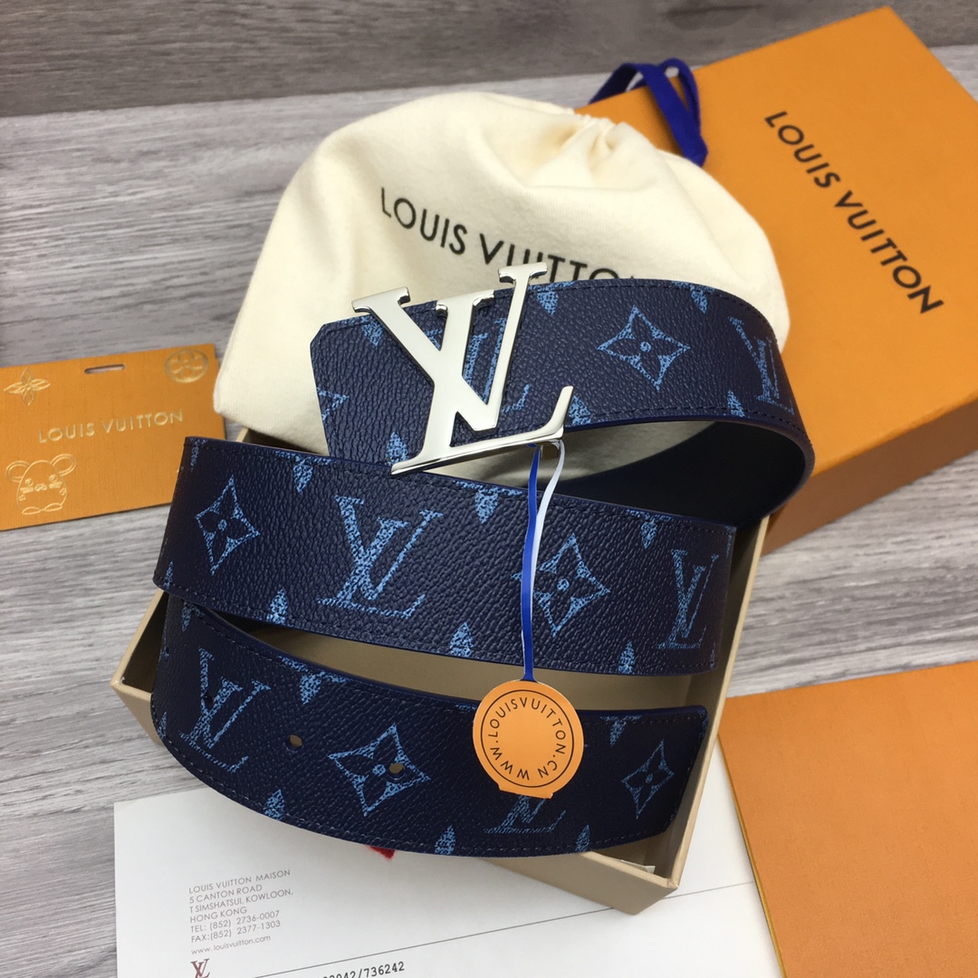 Louis Vuitton LV Custom 4cm Reversible Canvas Belt