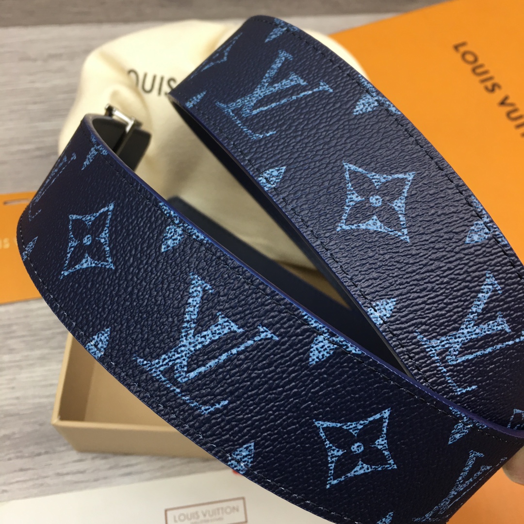 Louis Vuitton LV Custom 4cm Reversible Canvas Belt