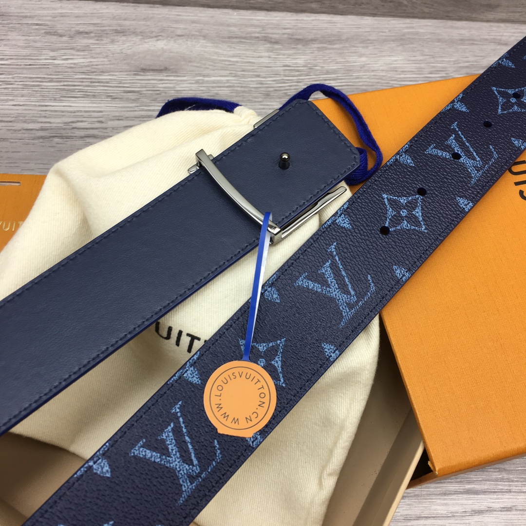 Louis Vuitton LV Custom 4cm Reversible Canvas Belt