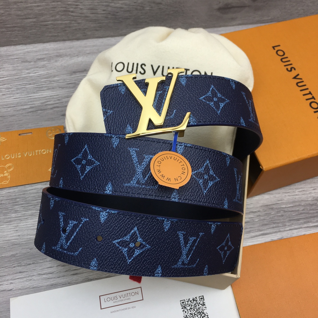 Louis Vuitton LV Custom 4cm Reversible Canvas Belt