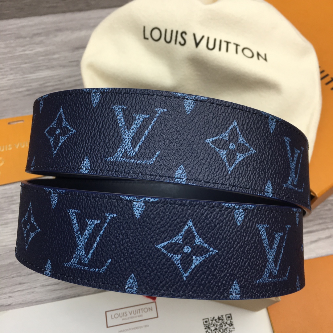 Louis Vuitton LV Custom 4cm Reversible Canvas Belt