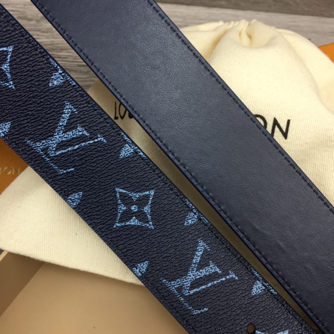 Louis Vuitton LV Custom 4cm Reversible Canvas Belt