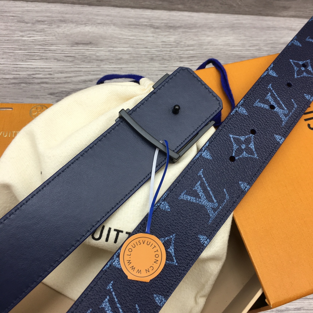 Louis Vuitton LV Custom 4cm Reversible Canvas Belt