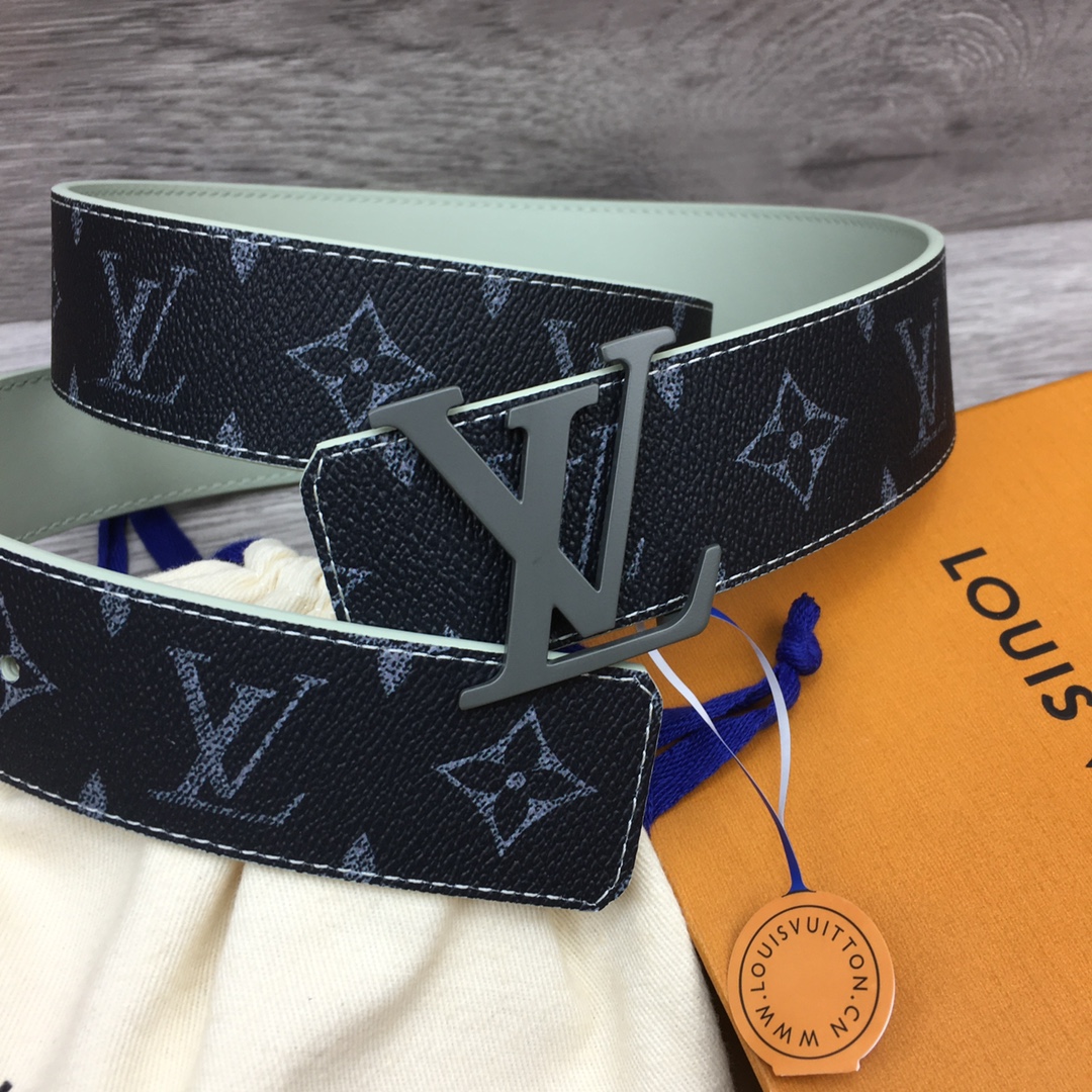 Louis Vuitton LV Custom 4cm Reversible Canvas Belt