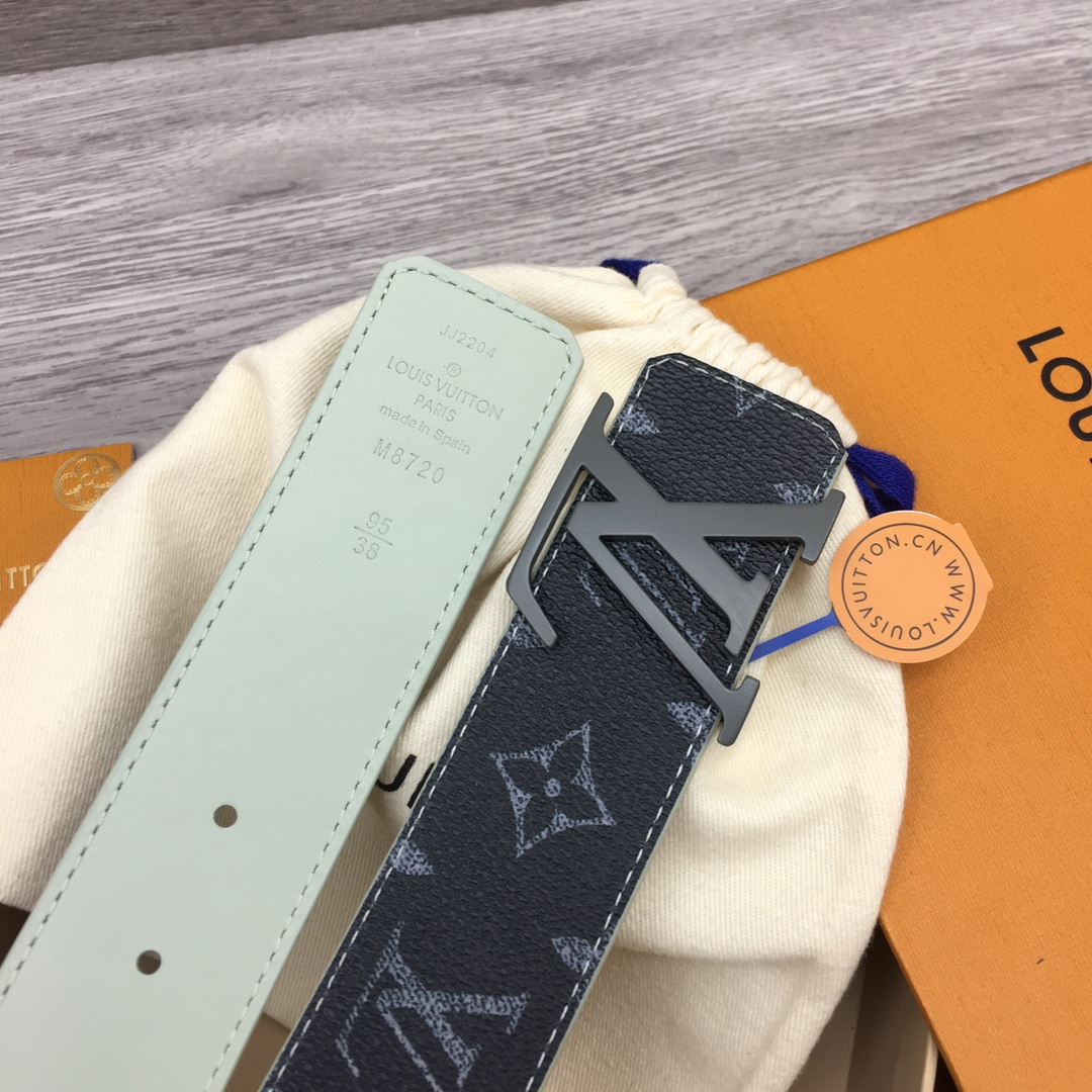 Louis Vuitton LV Custom 4cm Reversible Canvas Belt