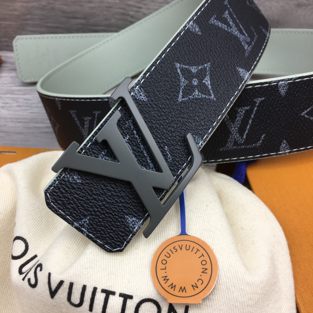 Louis Vuitton LV Custom 4cm Reversible Canvas Belt