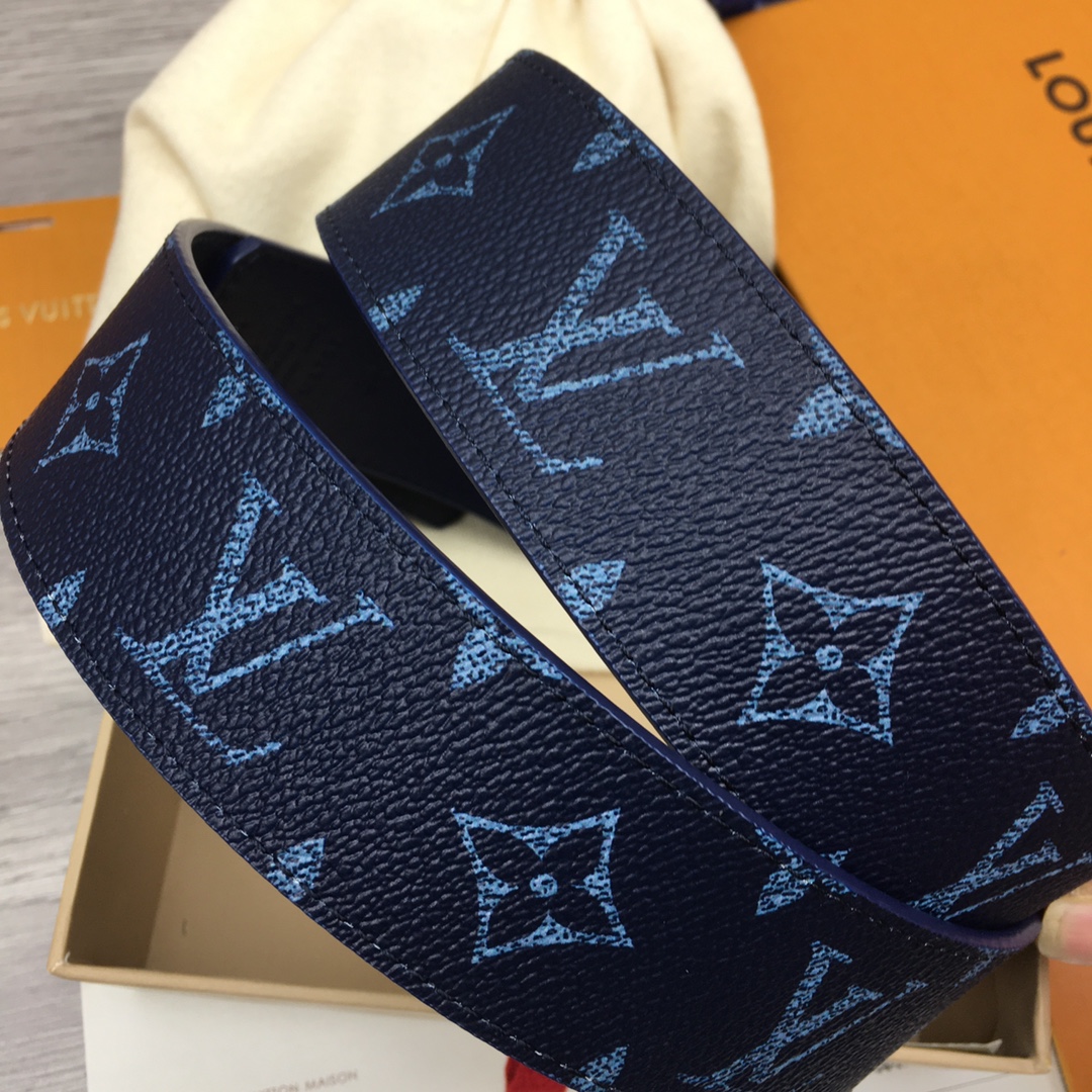 Louis Vuitton LV Custom 4cm Reversible Canvas Belt