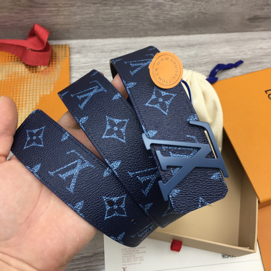 Louis Vuitton LV Custom 4cm Reversible Canvas Belt