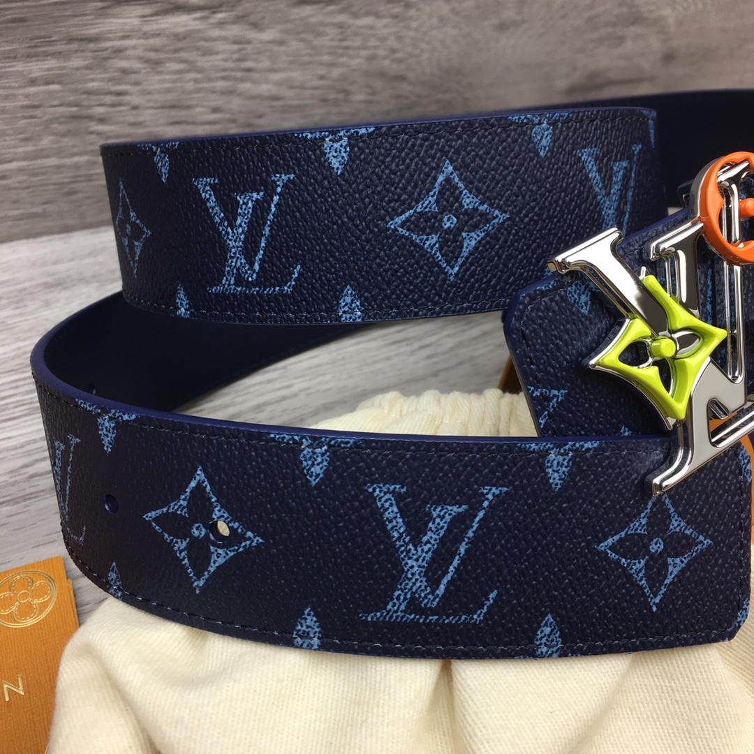 Louis Vuitton LV Custom 4cm Reversible Canvas Belt