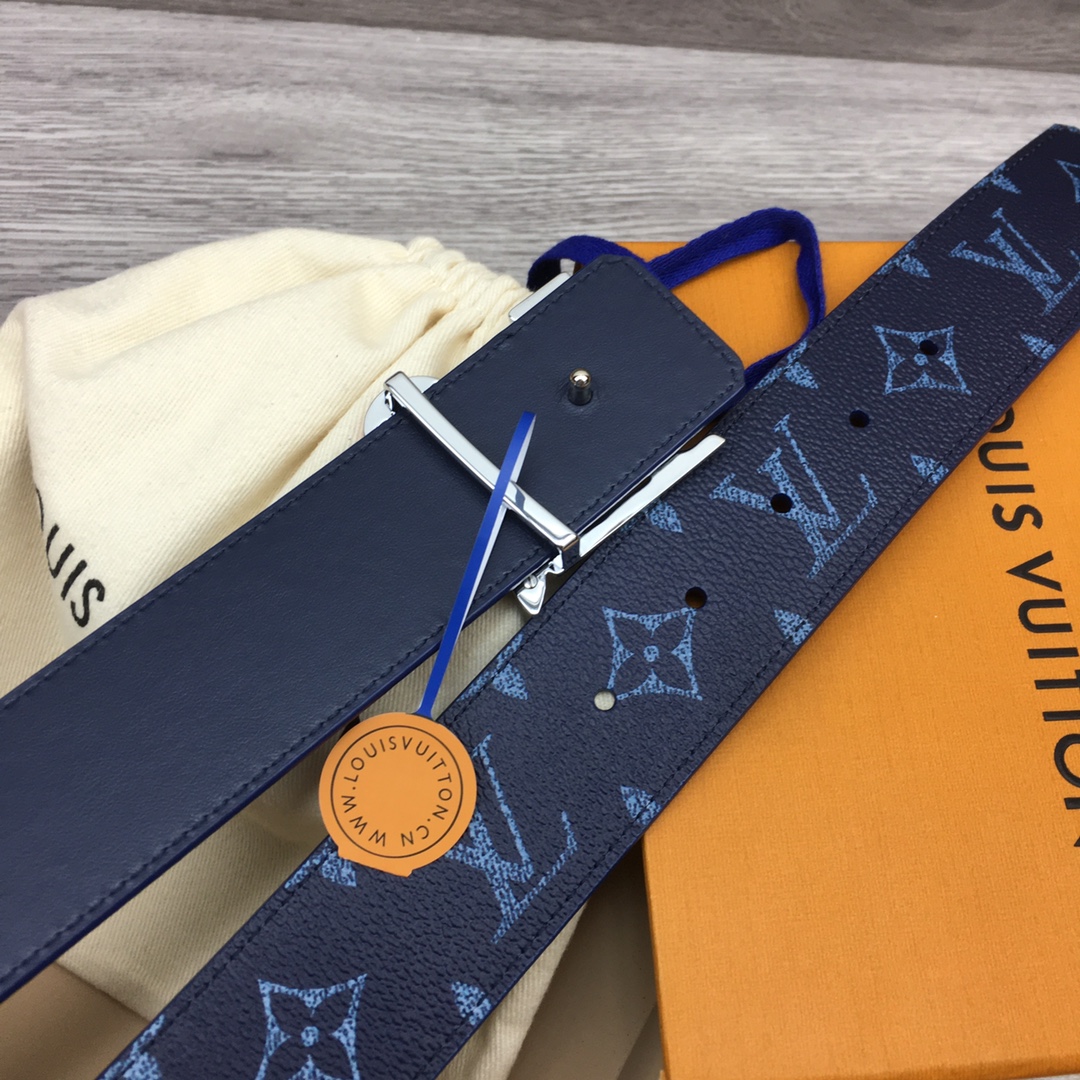 Louis Vuitton LV Custom 4cm Reversible Canvas Belt