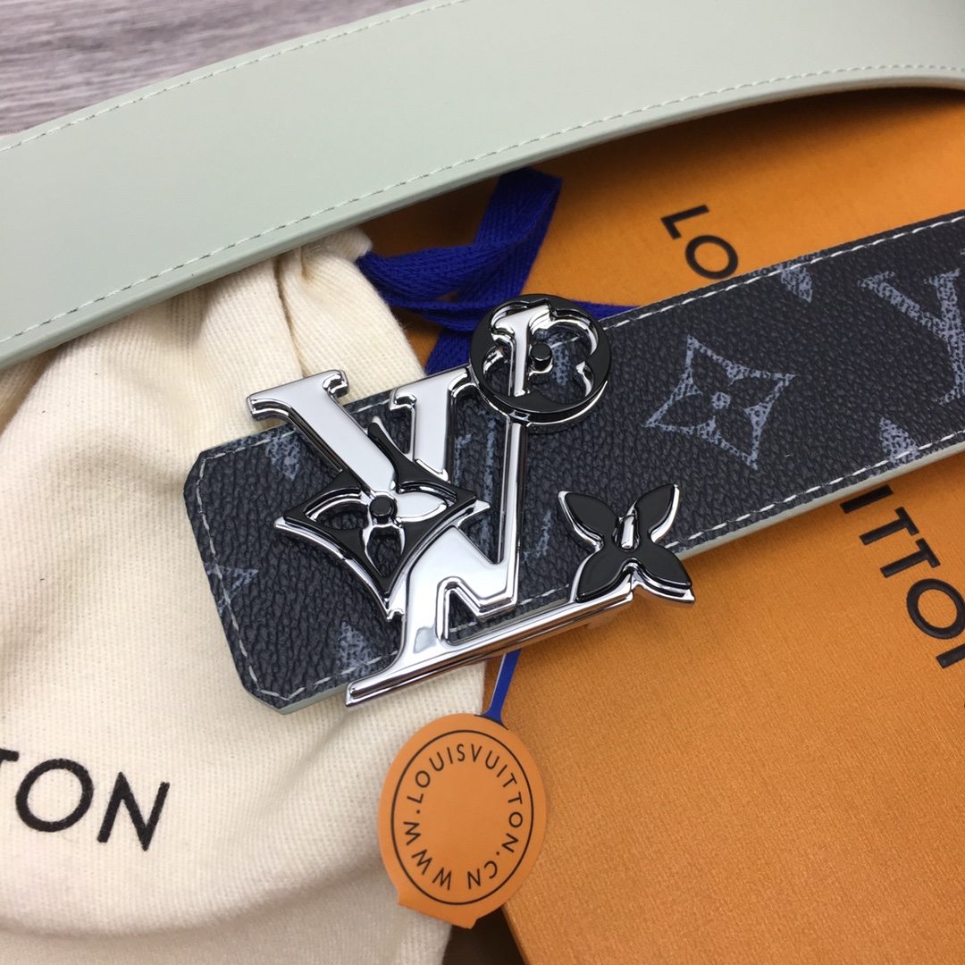 Louis Vuitton LV Custom 4cm Reversible Canvas Belt