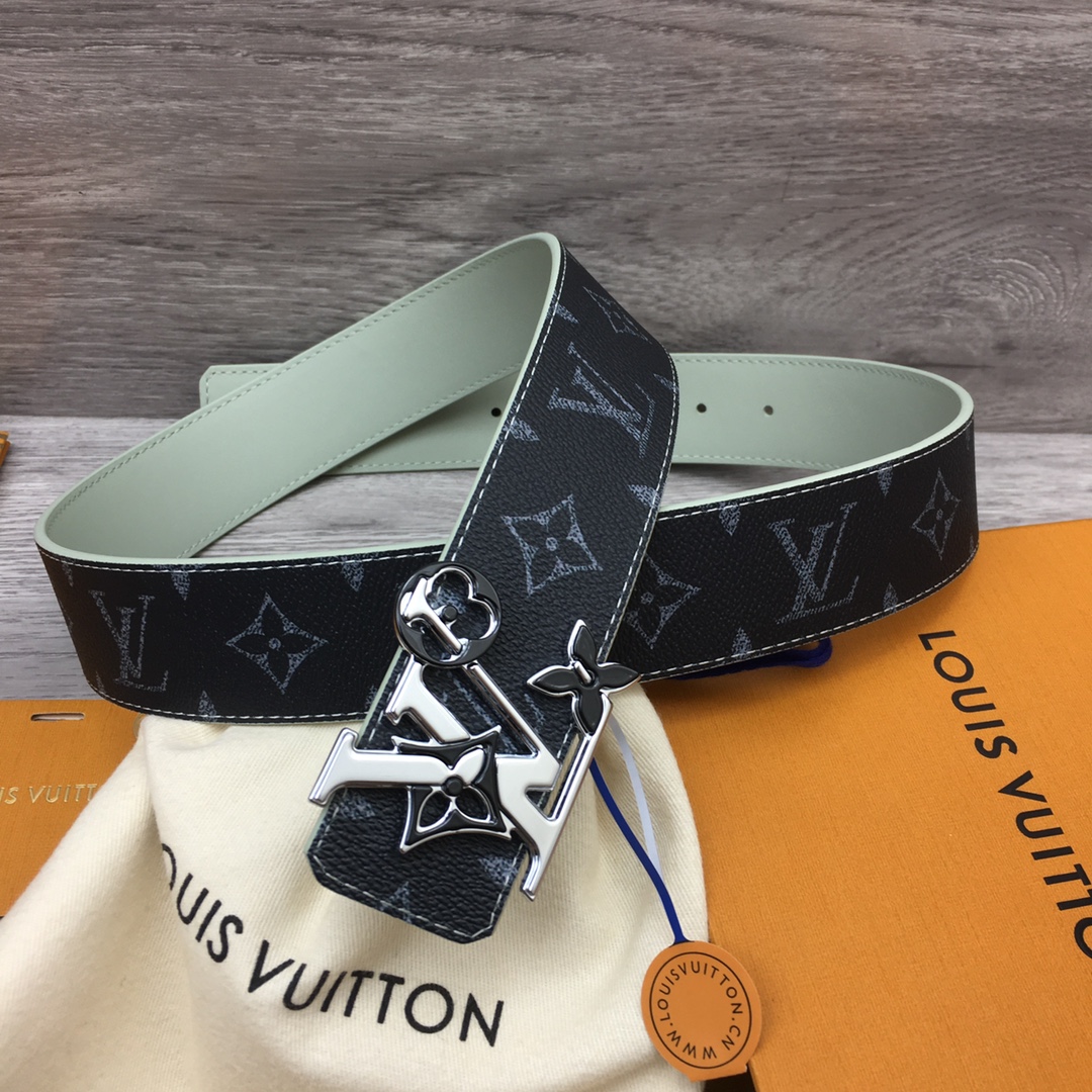 Louis Vuitton LV Custom 4cm Reversible Canvas Belt