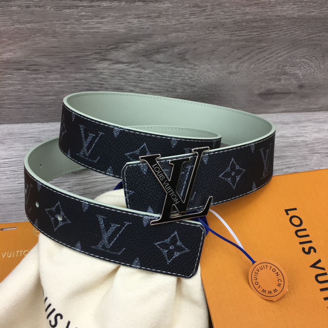 Louis Vuitton LV Custom 4cm Reversible Canvas Belt