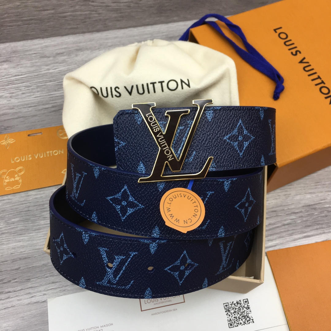 Louis Vuitton LV Custom 4cm Reversible Canvas Belt