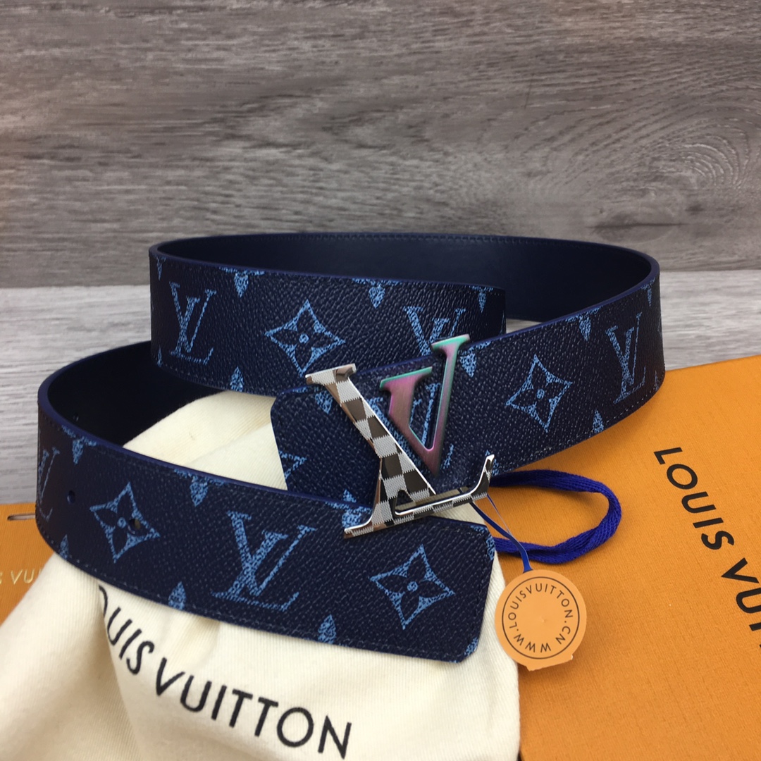 Louis Vuitton LV Custom 4cm Reversible Canvas Belt