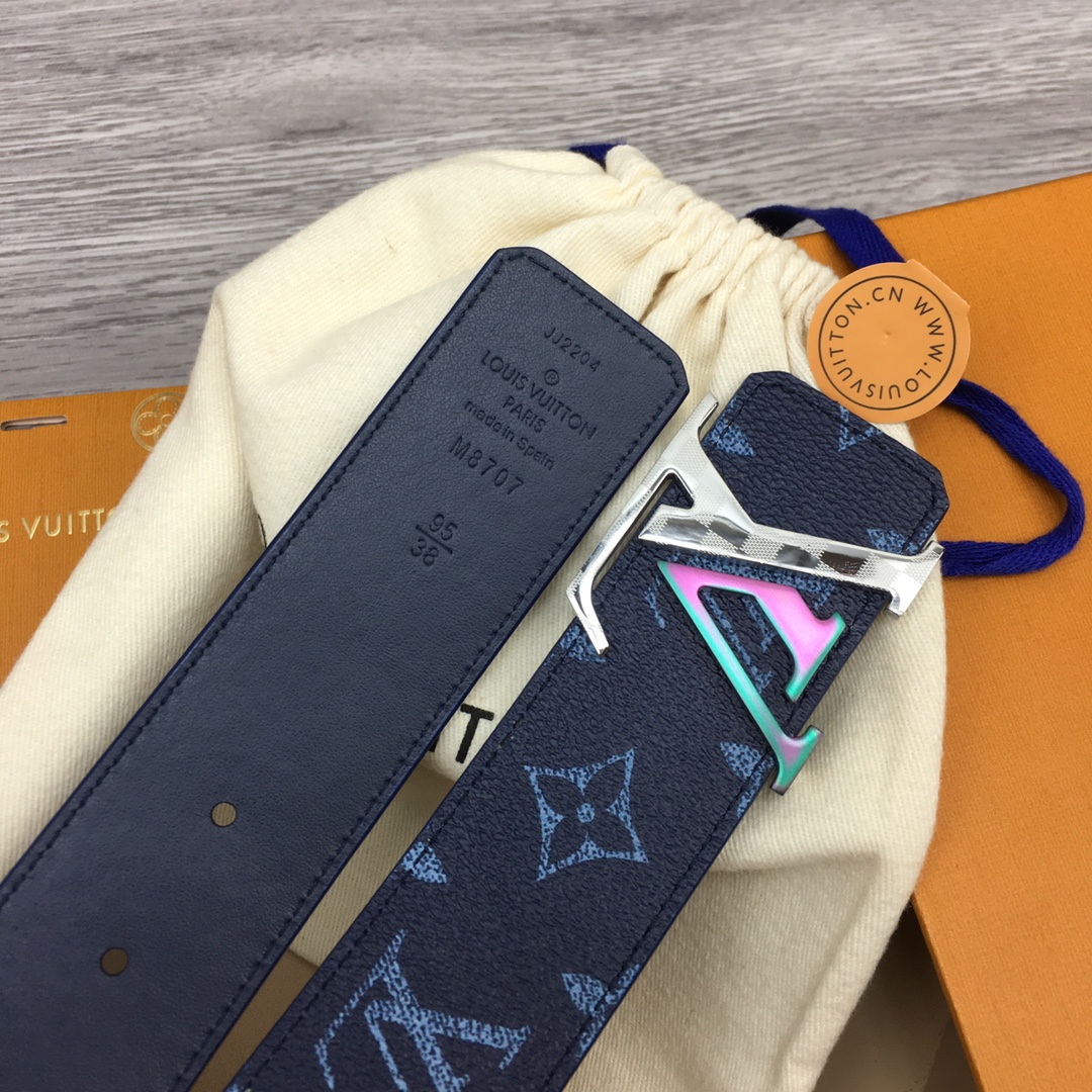 Louis Vuitton LV Custom 4cm Reversible Canvas Belt