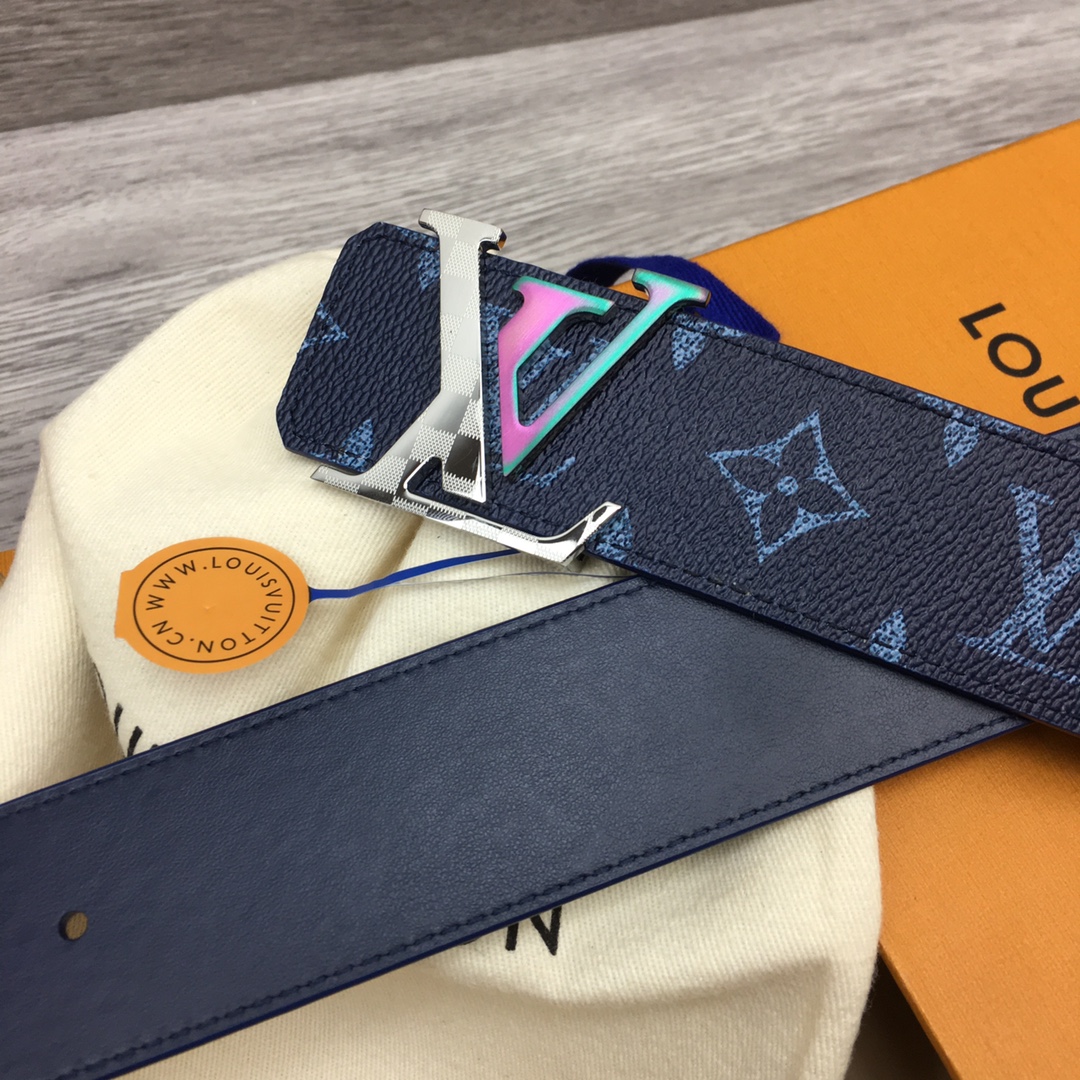 Louis Vuitton LV Custom 4cm Reversible Canvas Belt