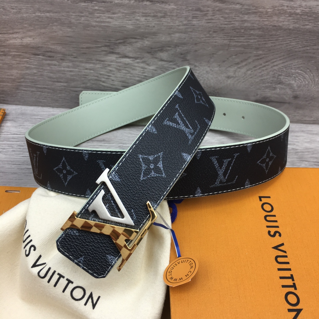 Louis Vuitton LV Custom 4cm Reversible Canvas Belt