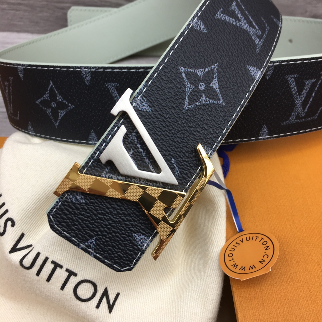 Louis Vuitton LV Custom 4cm Reversible Canvas Belt