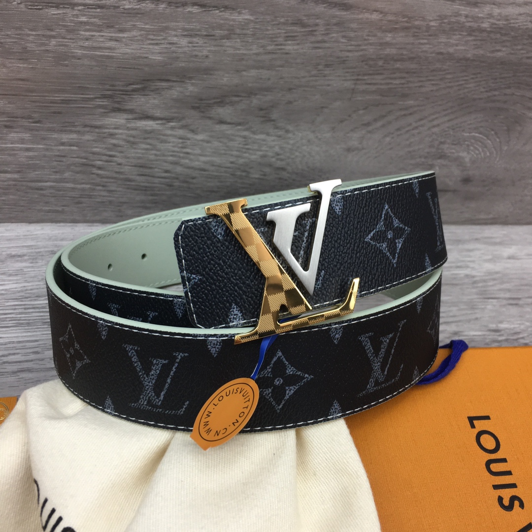 Louis Vuitton LV Custom 4cm Reversible Canvas Belt