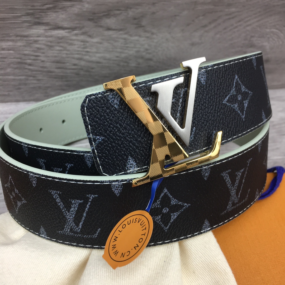 Louis Vuitton LV Custom 4cm Reversible Canvas Belt