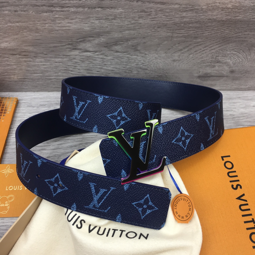 Louis Vuitton LV Custom 4cm Reversible Canvas Belt