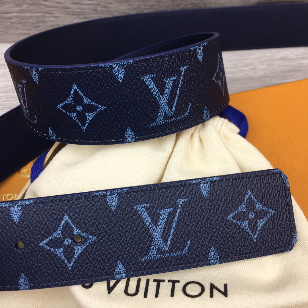 Louis Vuitton LV Custom 4cm Reversible Canvas Belt