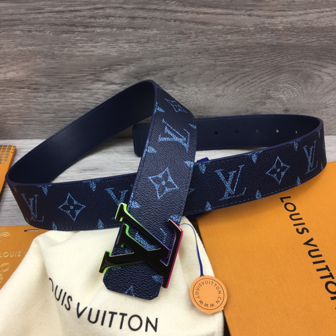 Louis Vuitton LV Custom 4cm Reversible Canvas Belt