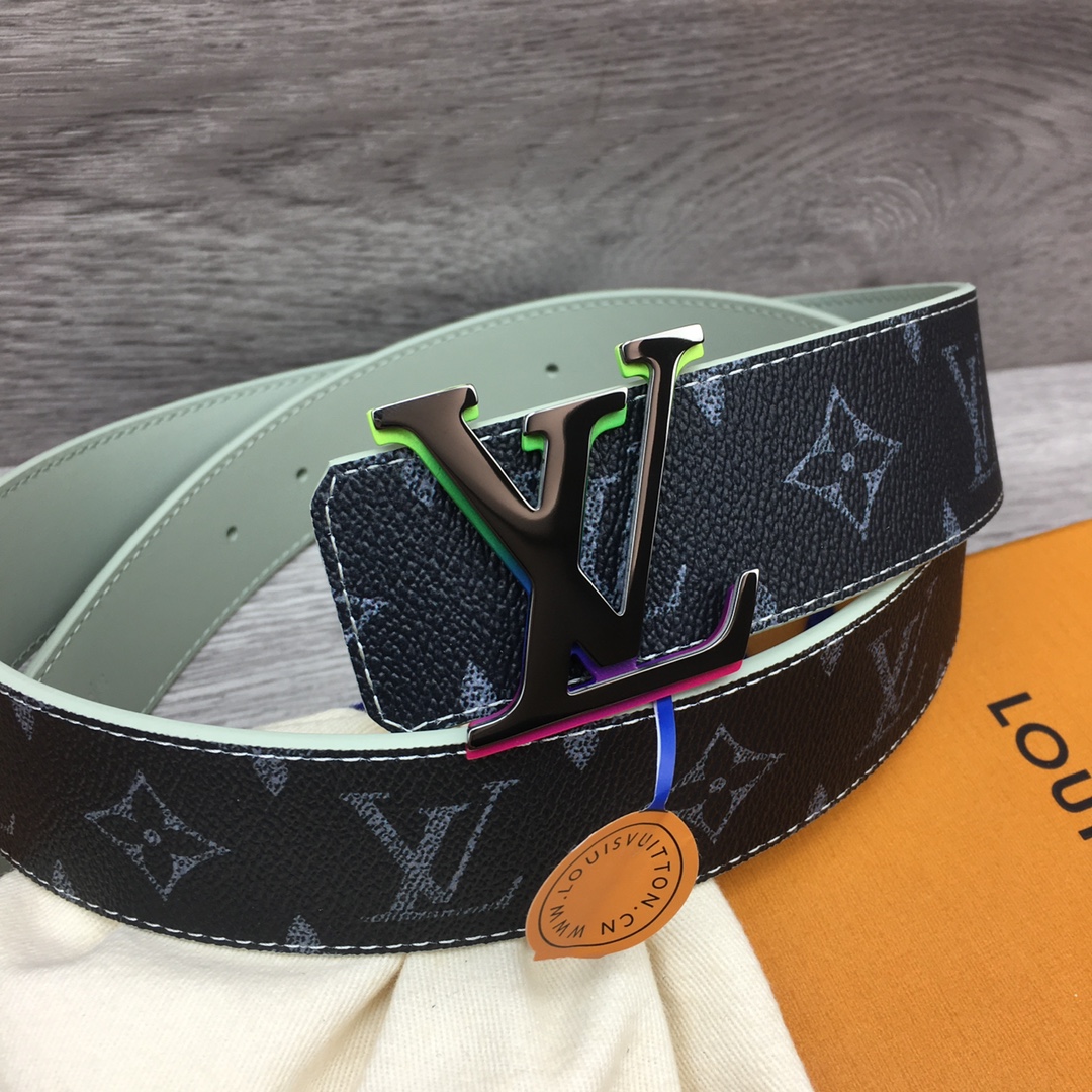 Louis Vuitton LV Custom 4cm Reversible Canvas Belt