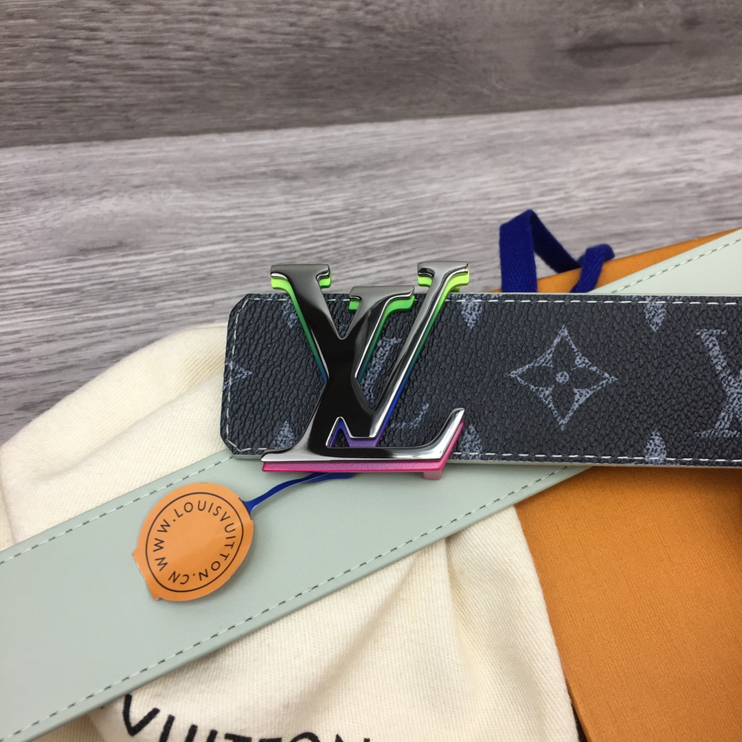 Louis Vuitton LV Custom 4cm Reversible Canvas Belt