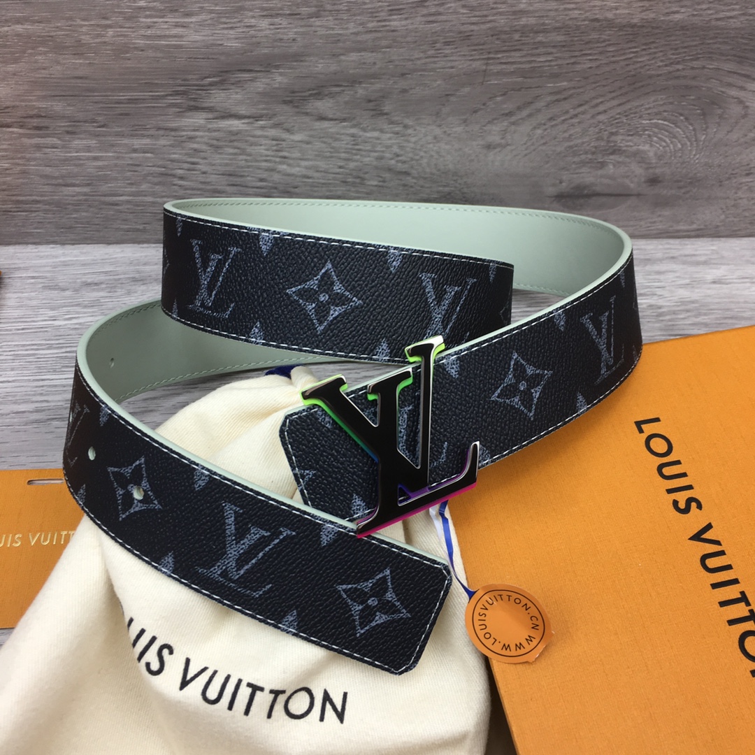 Louis Vuitton LV Custom 4cm Reversible Canvas Belt