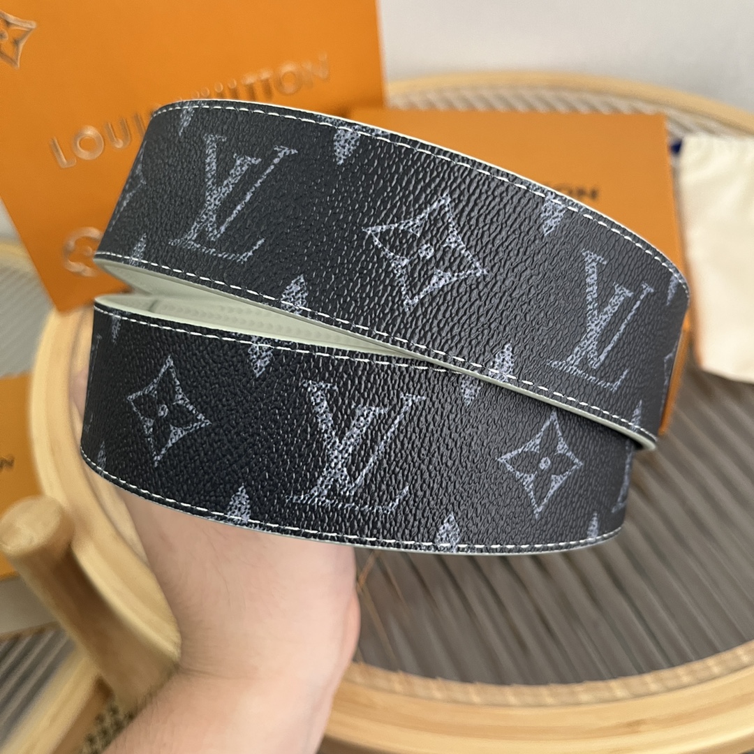 Louis Vuitton LV Custom 4cm Reversible Canvas Belt