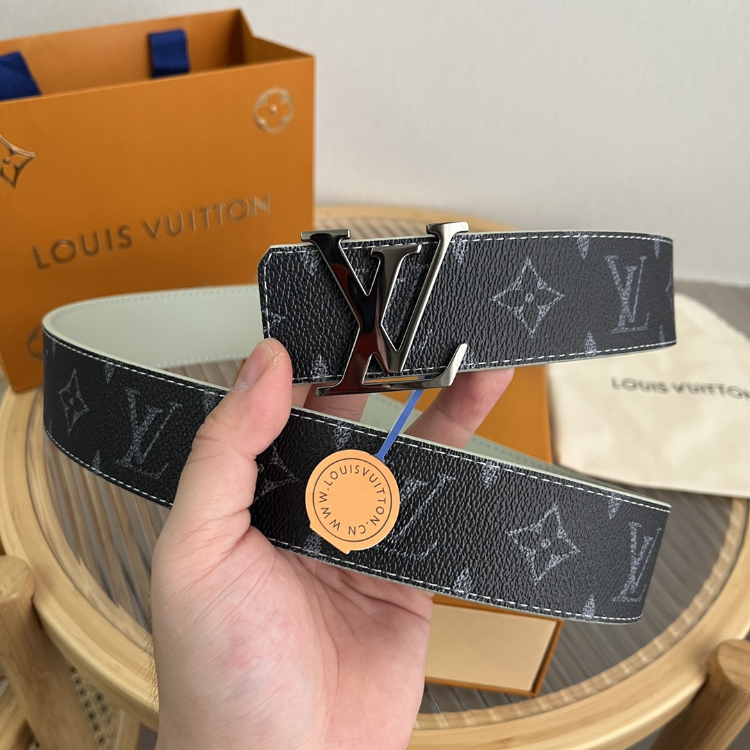 Louis Vuitton LV Custom 4cm Reversible Canvas Belt