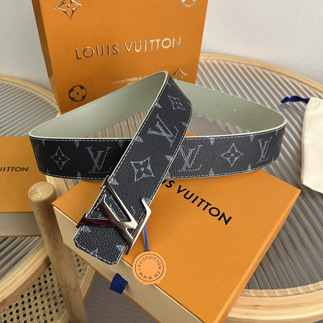 Louis Vuitton LV Custom 4cm Reversible Canvas Belt