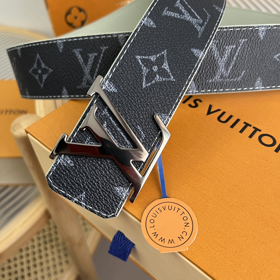 Louis Vuitton LV Custom 4cm Reversible Canvas Belt