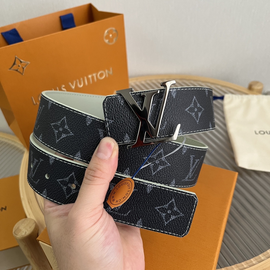 Louis Vuitton LV Custom 4cm Reversible Canvas Belt