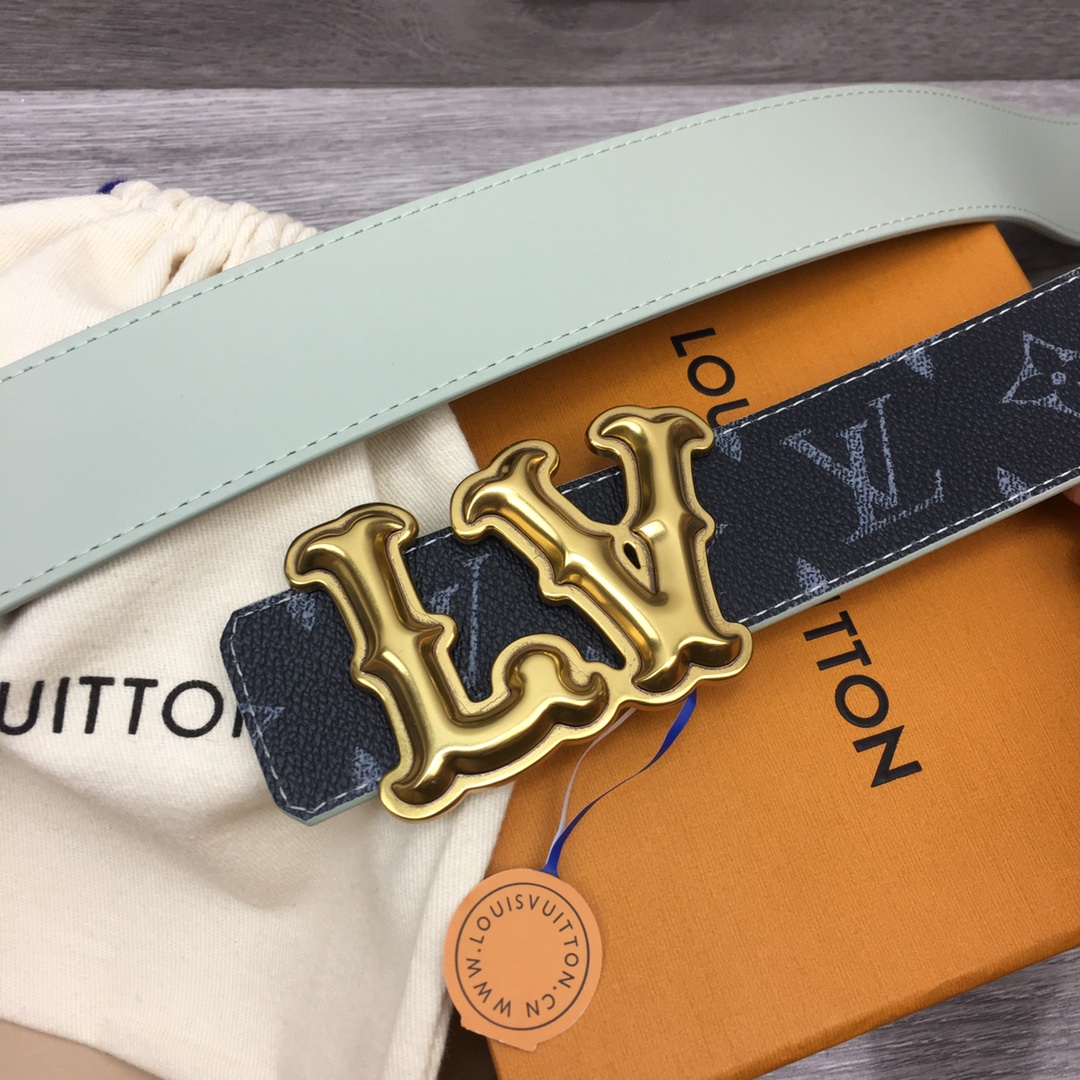 Louis Vuitton LV Custom 4cm Reversible Canvas Belt