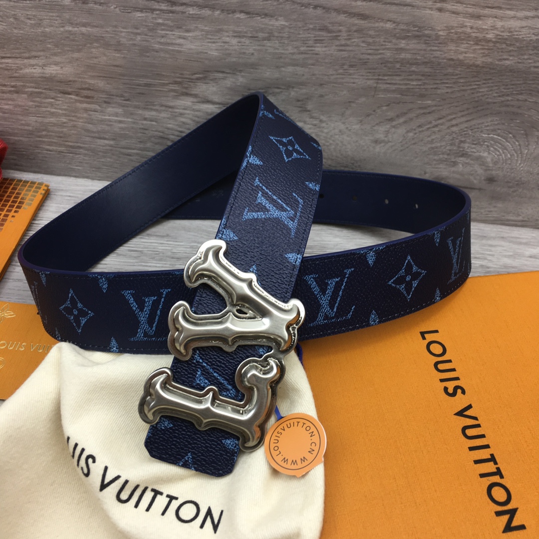 Louis Vuitton LV Custom 4cm Reversible Canvas Belt