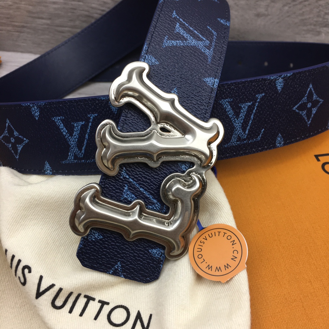 Louis Vuitton LV Custom 4cm Reversible Canvas Belt