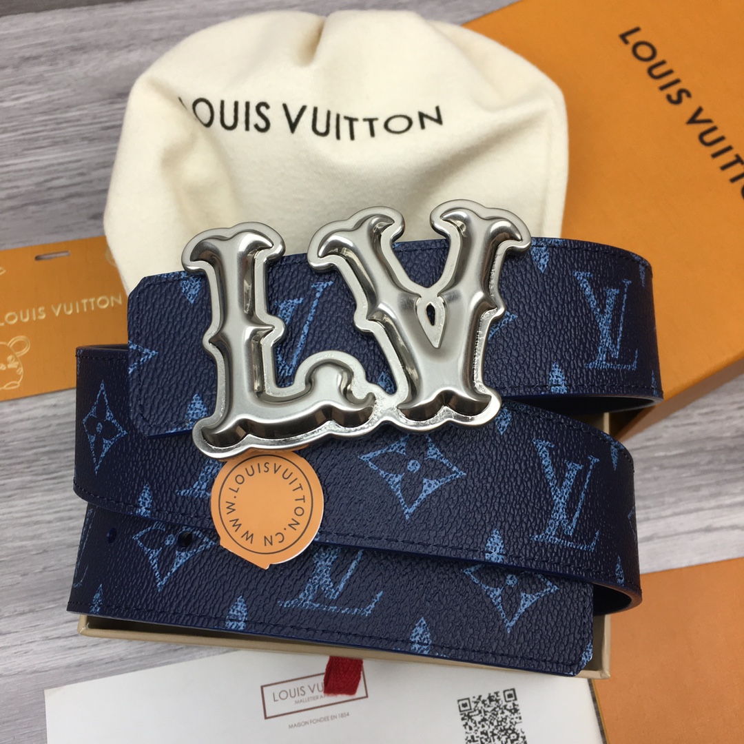 Louis Vuitton LV Custom 4cm Reversible Canvas Belt