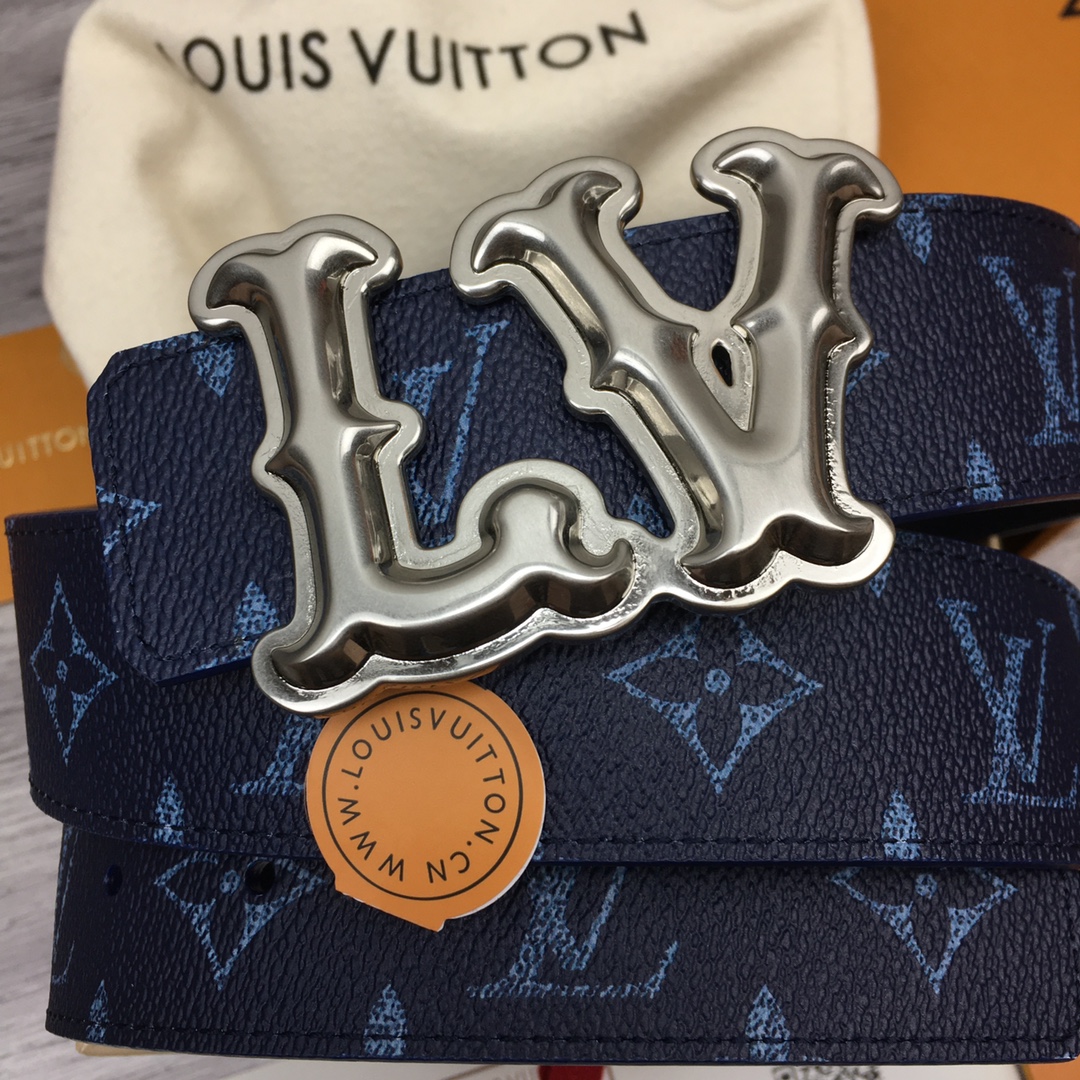 Louis Vuitton LV Custom 4cm Reversible Canvas Belt